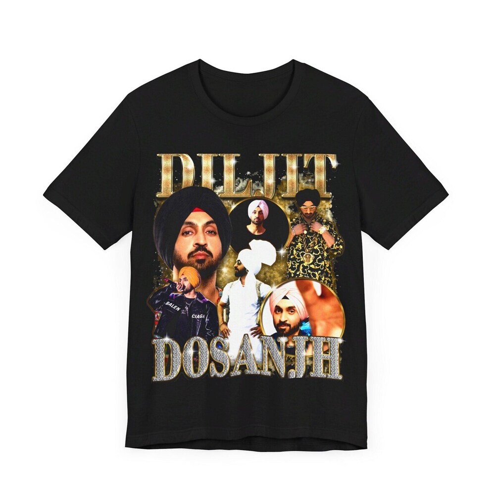 Diljit Dosanjh T-Shirt Punjabi Singer, 90s Style
